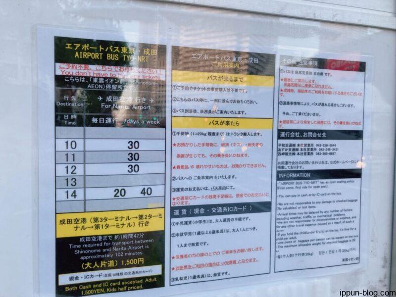 乗り方や注意事項を示す看板