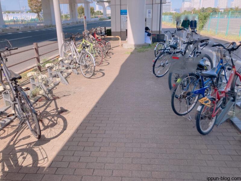 サイカパーク　江東区有明テニスの森駅駐輪場(東口)の様子